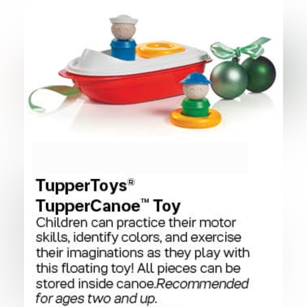 Tupperware Tupper Toys Tupper Canoe Boat